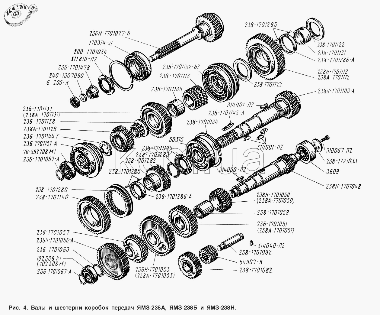 Каталог кпп. Сборка вторичного вала КПП ЯМЗ 238. Схема разборки вторичного вала КПП ЯМЗ 238. Подшипник первичного вала ЯМЗ 238. Каталог КПП МАЗ ЯМЗ 239.
