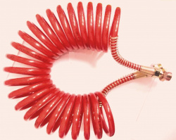 Шланг повітряний червоний (-35/+55) 64221-3506380 (М22*1,5 L=3,5м) КСМ