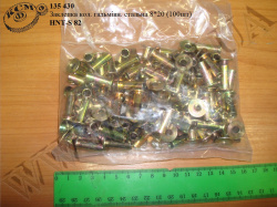 Заклепка колодки гальмівної стальна HNT-S 82 (8*20, 100шт)