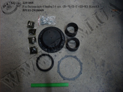 Р/к балансира 55111-2918069 (6 наймен./14 шт., В+Ч+П+Г+Ш+К) КамАЗ