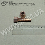 Болт колектора випуск. 240Н-1008504/10 (М10*1,5*50, з втулкою, обміднений) КСМ